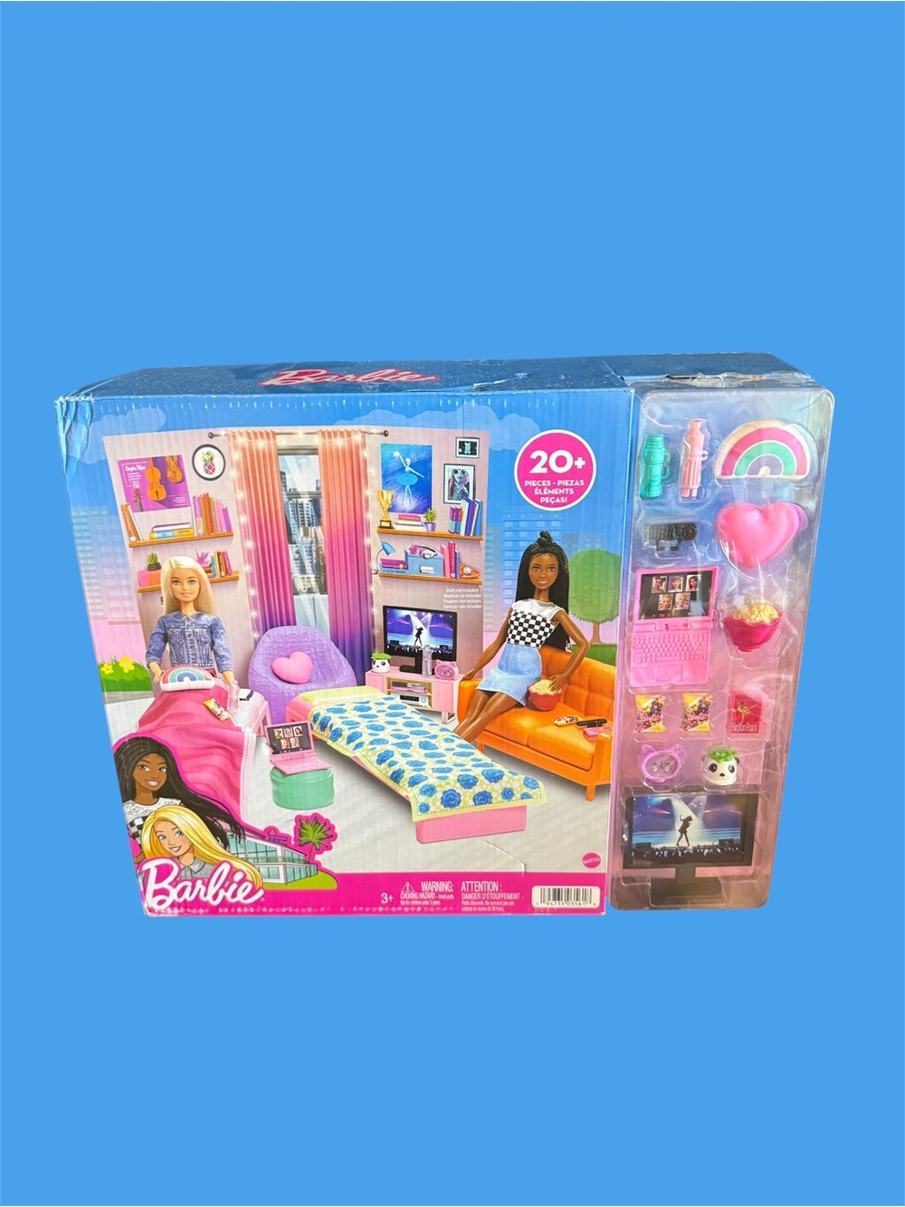 Barbie Play Set Big City, Big Dreams Dorm Room With Accessories Ages 3+